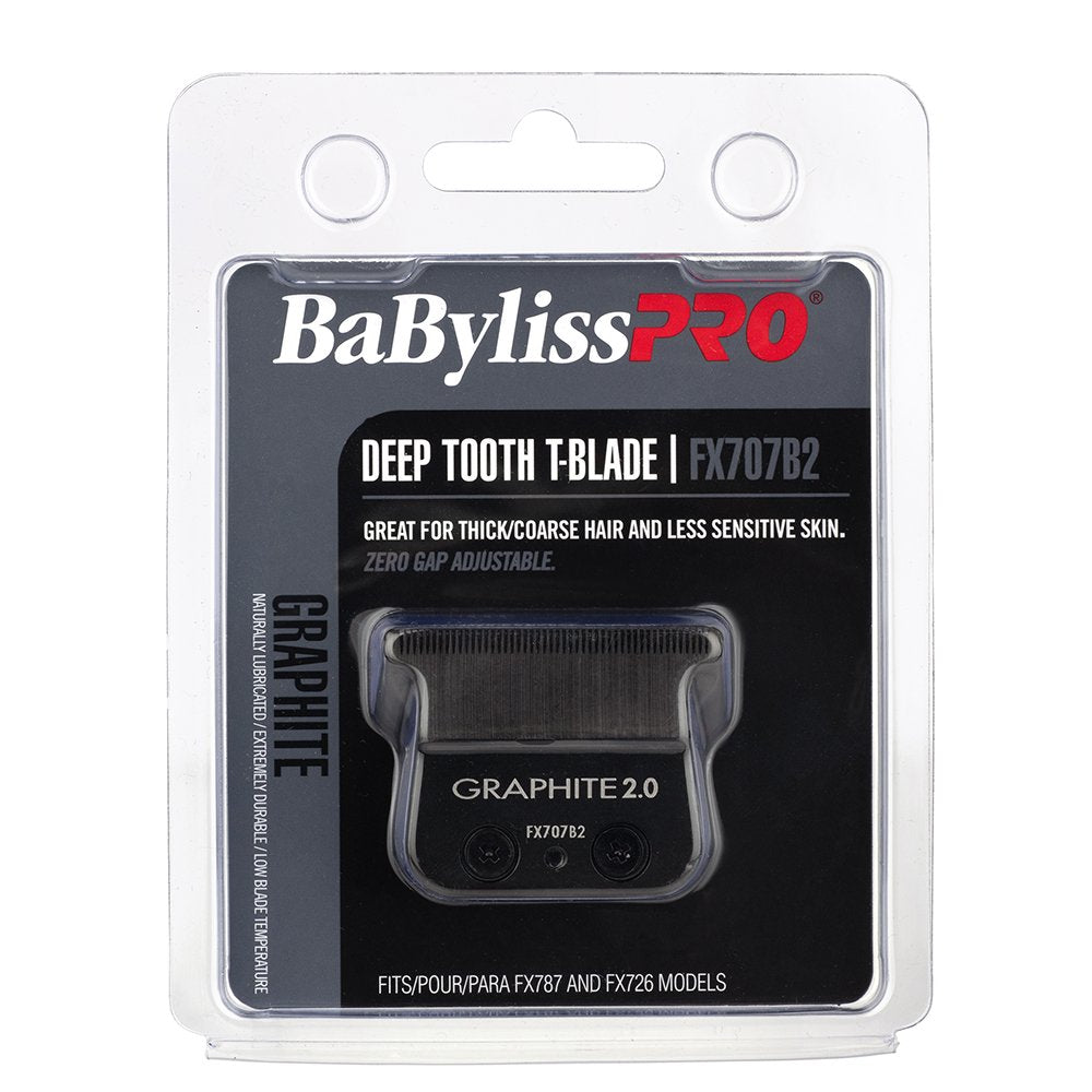 BaBylissPRO Graphite T-Blade 2.0mm Deep Tooth