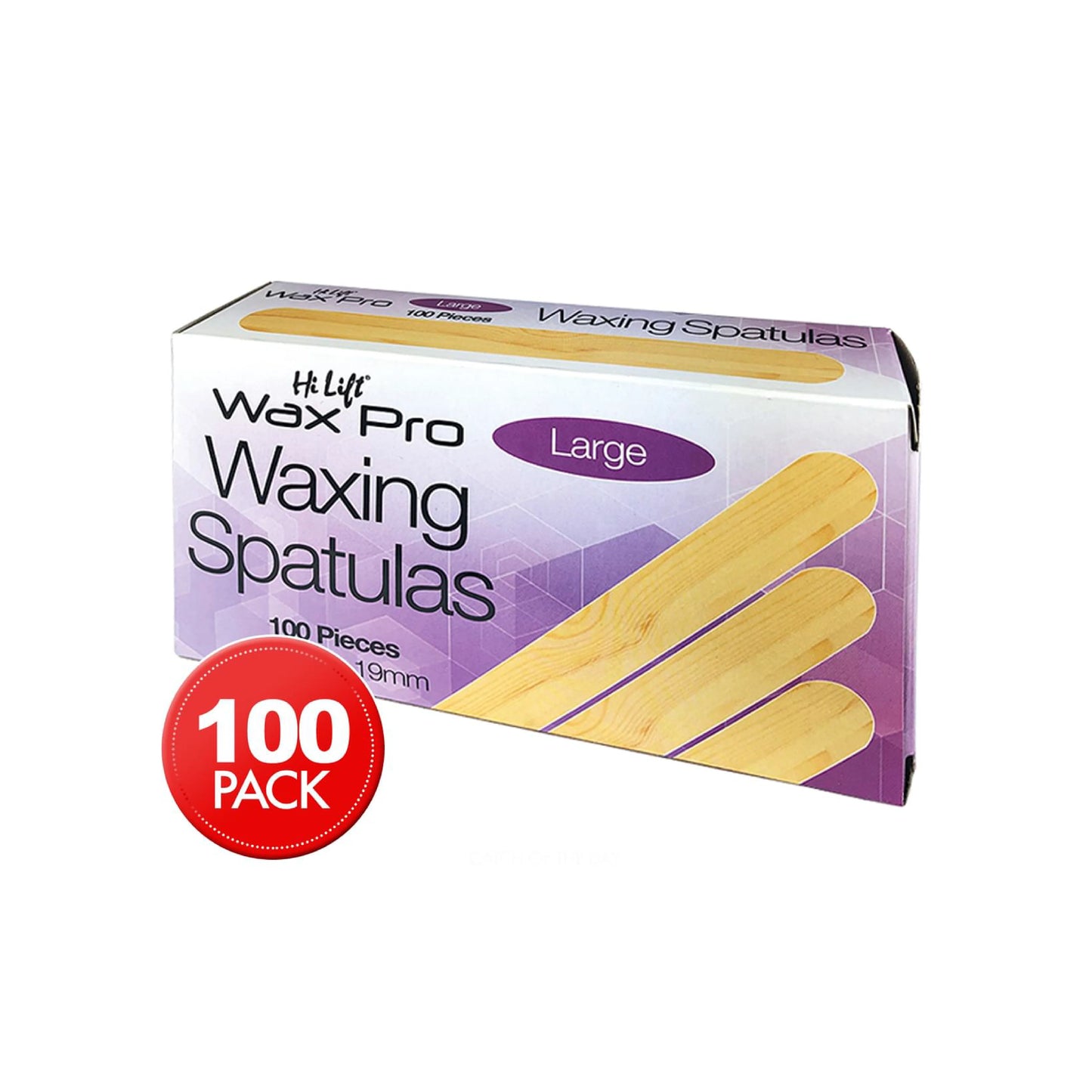 Hi Lift Wax Pro Large Wooden Waxing Spatula (100pcs)